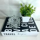 Livro Decorativo, Potiche De Cristal Trabalhado E Vaso