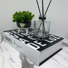 Livro Decorativo, Vaso Tripé De Cerâmica E Difusor De Vidro