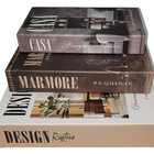 Livro Enfeite Porta Objetos 3 Caixas Organizadoras Bq - Decor