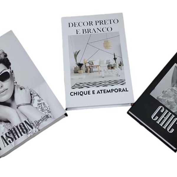 Livro Enfeite Porta Objetos 3 Caixas Organizadoras Decorativo