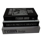 Livro Enfeite Porta Objetos 3 Caixas Organizadoras Decorativo