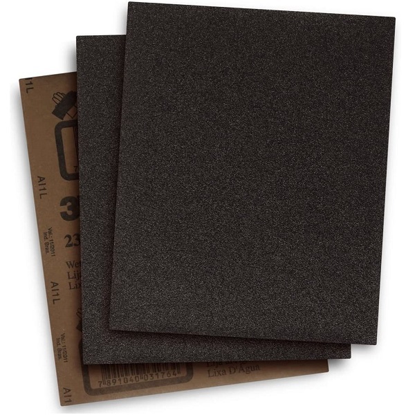 Lixa De Agua 3m 211q Grão P220 225 X 275 Mm 50 Unidades