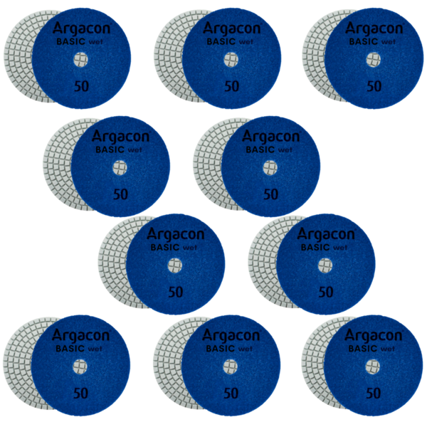 Lixa Diamantada Brilho Dágua Grão 50 Kit 10 Unidades Porcelan