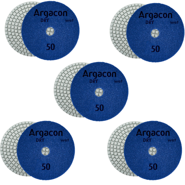 Lixa Diamantada Brilho Dágua Grão 50 Kit 5 Unidades Porcelana