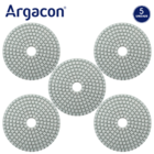 Lixa Diamantada Brilho Dágua Grão 50 Kit 5 Unidades Porcelana