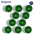 Lixa Diamantada Flexível Brilho Dágua Grão 800 Argacon Kit 10