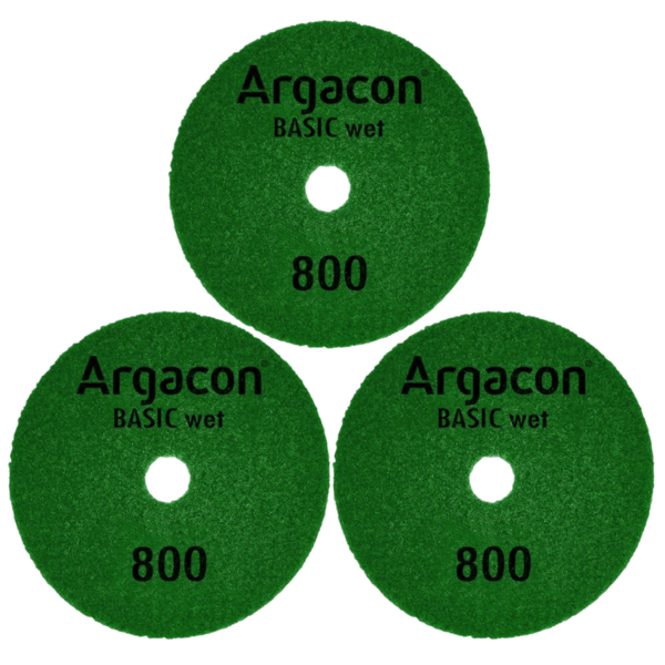 Lixa Diamantada Flexível Brilho Dágua Grão 800 Argacon Kit 3