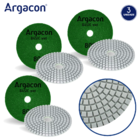 Lixa Diamantada Flexível Brilho Dágua Grão 800 Argacon Kit 3