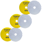 Lixa Diamantada Seca Colmeia Argacon Grão 100 Kit 3 Unidades