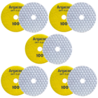 Lixa Diamantada Seca Colmeia Argacon Grão 100 Kit 5 Unidades