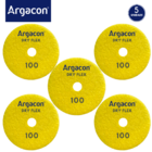 Lixa Diamantada Seca Colmeia Argacon Grão 100 Kit 5 Unidades