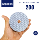 Lixa Diamantada Seca Colmeia Argacon Grão 200 Kit 10 Unidade