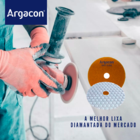 Lixa Diamantada Seca Colmeia Argacon Grão 200 Porcelanato