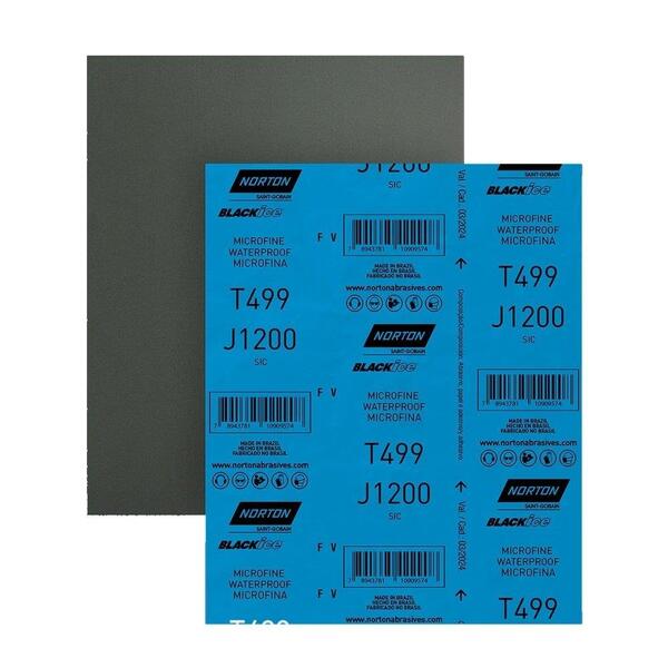 Lixa Norton D'agua G1200 T-499 Black Ice - Embalagem Com 25 U