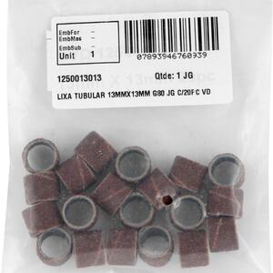 Foto de Lixa Tubo 13x13 Mm Grão 80 Jogo Com 20 Peças Vonder