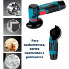 Lixadeira Manual Bateria Recarregável