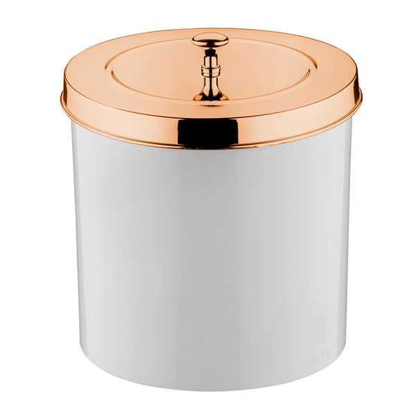 Lixeira 05 Litros Tampa De Pegar Com Aro Interno Branca - Wp