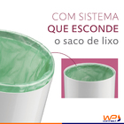 Lixeira 05 Litros Tampa De Pegar Com Aro Interno Branca - Wp