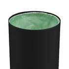 Lixeira 08 Litros Com Tampa De Pegar E  Aro Interno Preta 20x