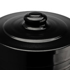 Lixeira 10 Litros Preta Aço Galvanizado E Tampa De Alumínio