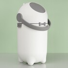 Lixeira 10L Plástico Alça Branca Anti Odor para Fraldas Oikos