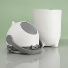 Lixeira 10L Plástico Alça Branca Anti Odor para Fraldas Oikos