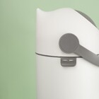 Lixeira 10L Plástico Alça Branca Anti Odor para Fraldas Oikos