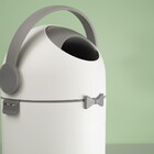 Lixeira 10L Plástico Alça Branca Anti Odor para Fraldas Oikos