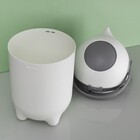 Lixeira 10L Plástico Alça Branca Anti Odor para Fraldas Oikos