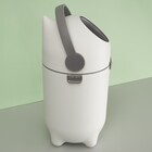 Lixeira 10L Plástico Alça Branca Anti Odor para Fraldas Oikos