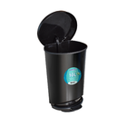 Lixeira 10L Plástico Pedal Preto Arqplast