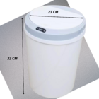 Lixeira 12 Litros Automática Com Sensor Banheiro Cozinha 2 Un