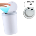 Lixeira 12 Litros Automática Com Sensor Banheiro Cozinha 2 Un