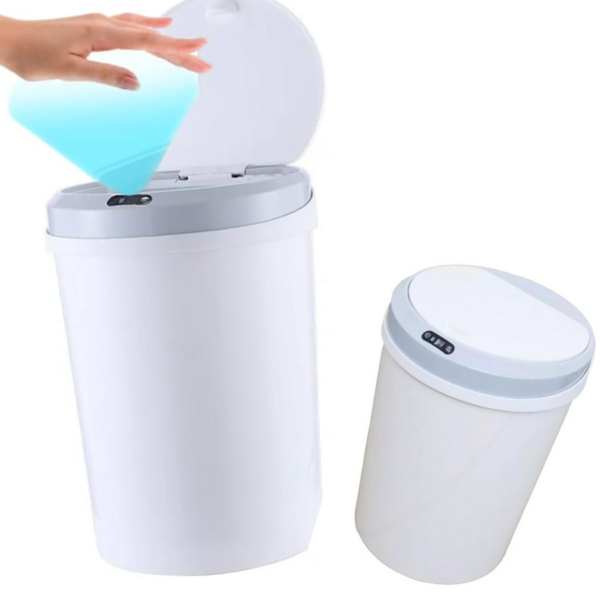 Lixeira 12 Litros Automática Com Sensor Banheiro Cozinha 2 Un