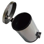 Lixeira 12 Litros Com Pedal Aço Inox Cesto Interno Removível
