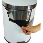 Lixeira 12 Litros Com Pedal Aço Inox Cesto Interno Removível