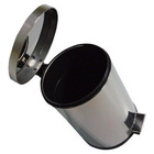 Lixeira 12 Litros Com Pedal Aço Inox Cesto Interno Removível