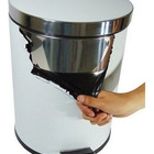 Lixeira 12 Litros Com Pedal Aço Inox Cesto Interno Removível