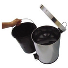Lixeira 12 Litros Com Pedal Aço Inox Cesto Interno Removível