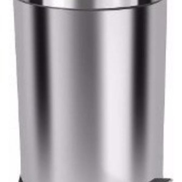 Lixeira 12 Litros Com Pedal Aço Inox Cesto Interno Removível