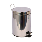 Lixeira 12L Aço Inox Pedal Cinza e Preto Essential Casablanca