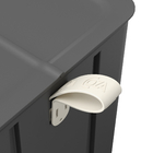 Lixeira 12L Plástico Pedal Cinza Borboleta Coza