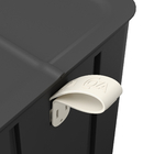 Lixeira 12L Plástico Pedal Preta Borboleta Coza