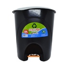 Lixeira 12l Tampa Prata Arqplast