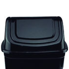 Lixeira 14L Plástico Basculante Preto Nitron