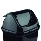 Lixeira 14L Plástico Basculante Preto Nitron