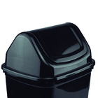 Lixeira 14L Plástico Basculante Preto Nitron