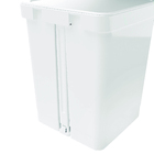 Lixeira 14L Plástico Pedal Branco Nitron