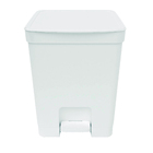 Lixeira 14L Plástico Pedal Branco Nitron