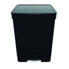 Lixeira 14L Plástico Pedal Preto Nitron